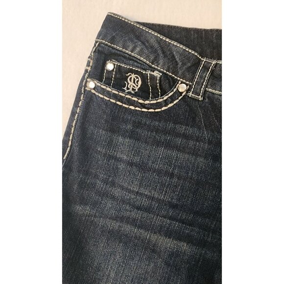 Paisley Sky Women's Dark Wash Denim Jeans Size 14 - Picture 3 of 13
